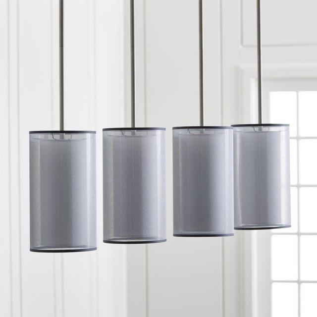 Eclipse Silver Linear Chandelier