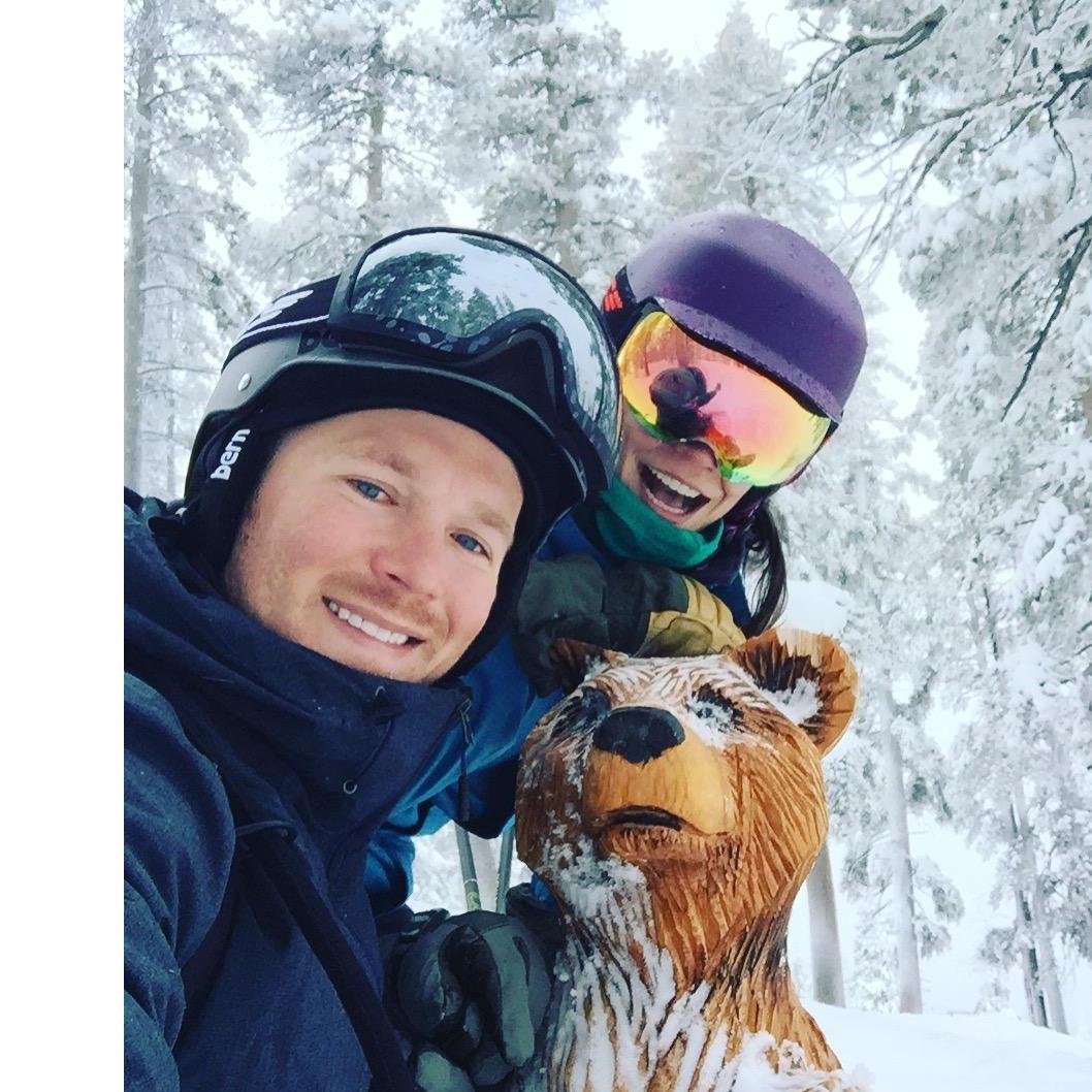 On the mountain, in the snow is one of our favorite  activities!