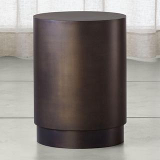 Patina Bronze Drum Table