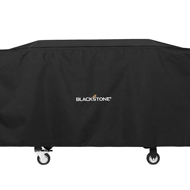 Blackstone 5484 Griddle Cover Updated Fits Cooking Station with Hood and Shelves Water Resistant, Weather Resistant, Heavy Duty 600D Polyester Flat Top Gas Grill Cover, Black 36" Black