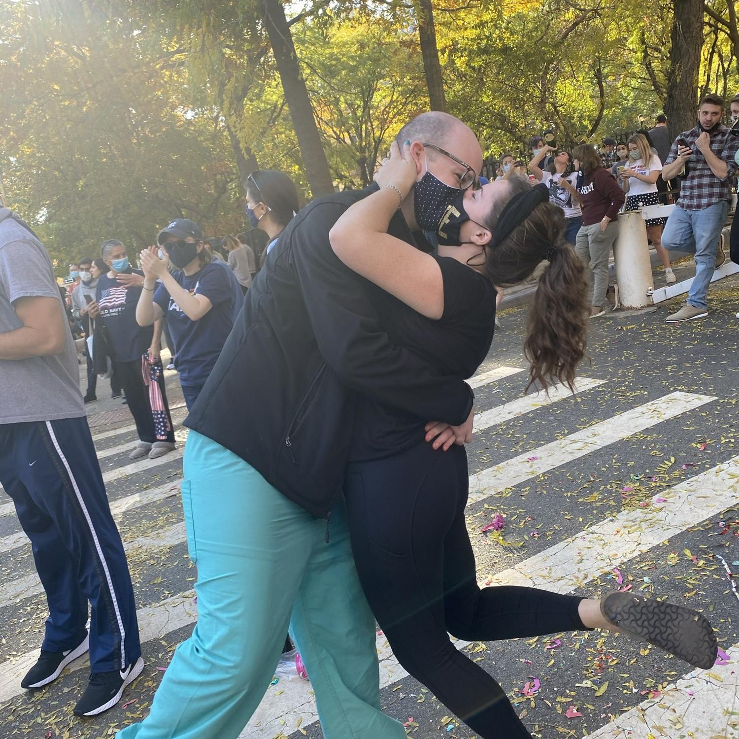 The streets of Manhattan came alive on November 7, 2020 to celebrate the election results.