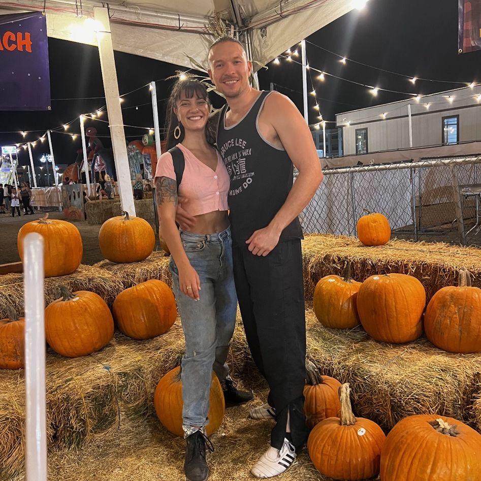 Our first photo together
October of '22