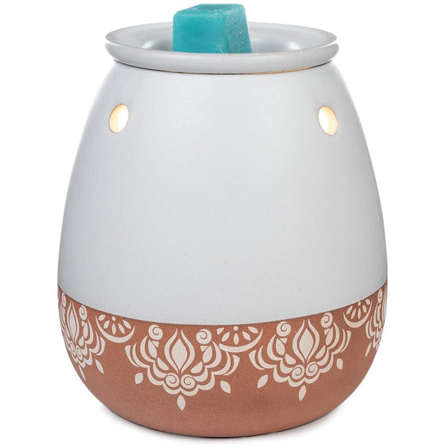 Scentsationals Wax Warmer Bohemian Collection, Scented Wax Cube Melter, Electric Fragrance and Oil Burner, Wickless Candle Air Freshener, Indoor Home Decor, House Decoration Year Round Pressed Boho