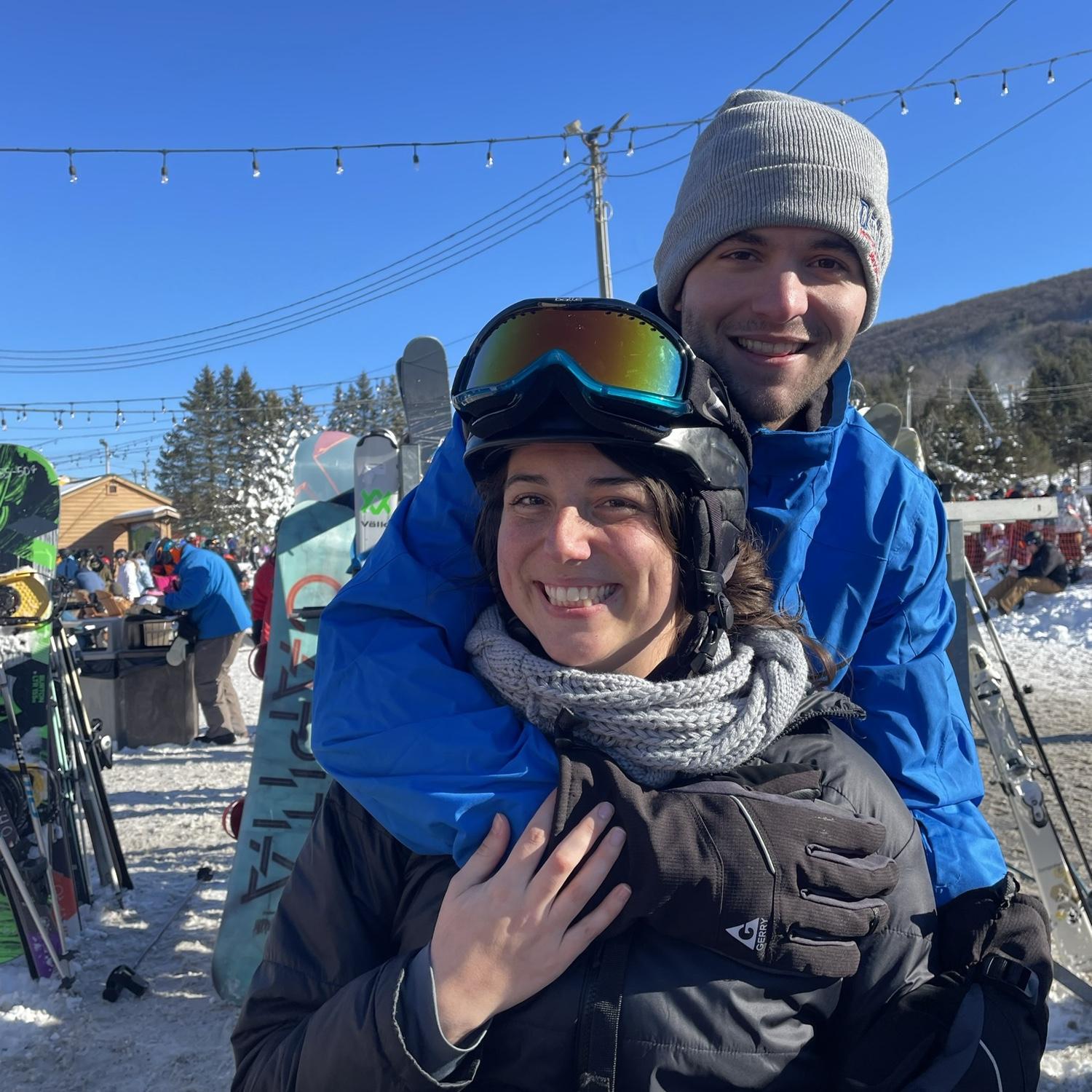 Kolby took me skiing for the first time!!