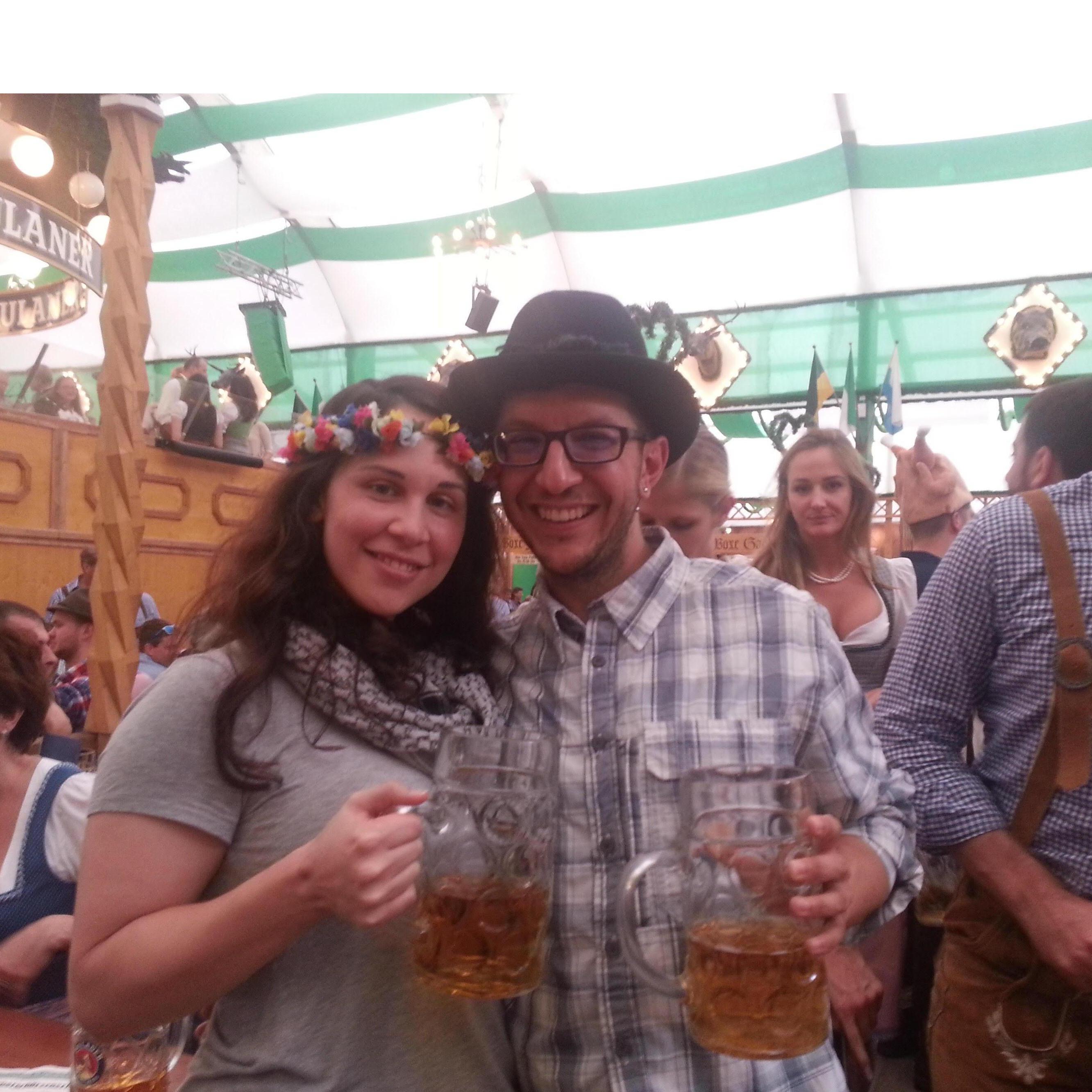 Paul and Diane at Oktoberfest in Munich.