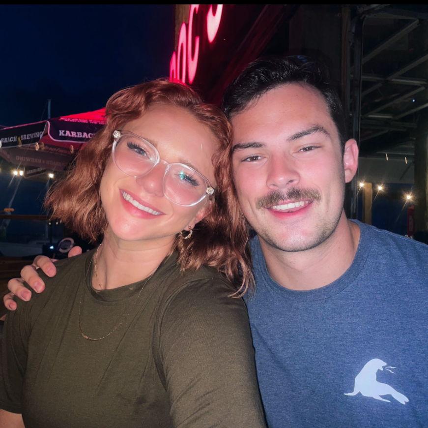 When we look back at old pictures, I always bring up my various stages of hair color/cut choices. His favorite response is "I'm not in love with your hair!" Thanks for that one, Randy Travis.