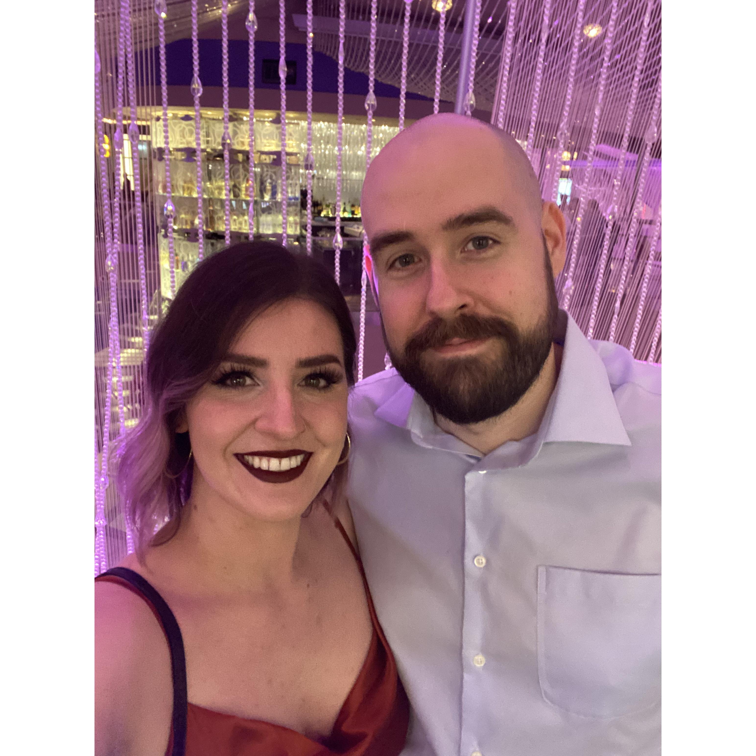 A trip to Vegas in September 2022, at the Cosmopolitan chandelier bar.