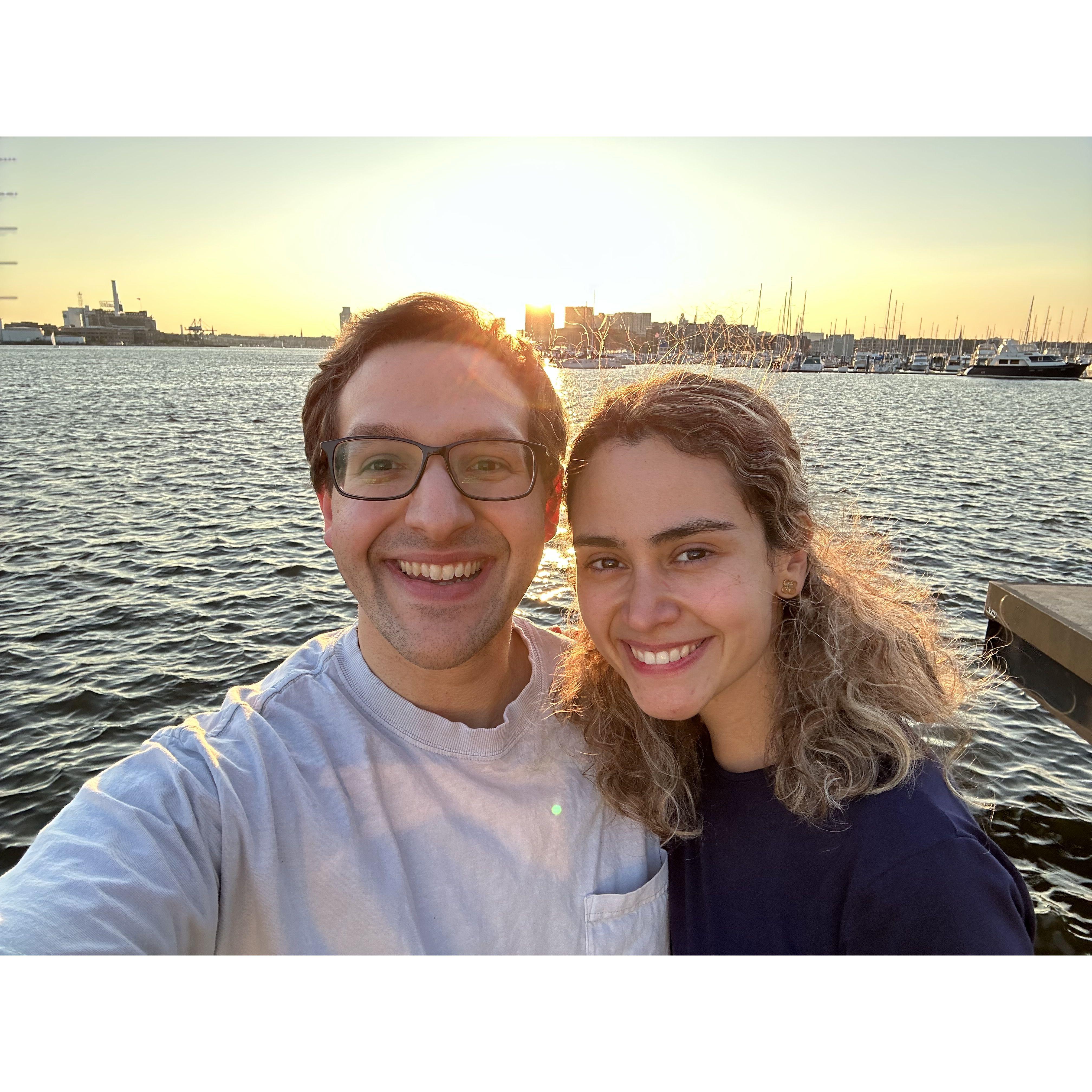 Our first photo together