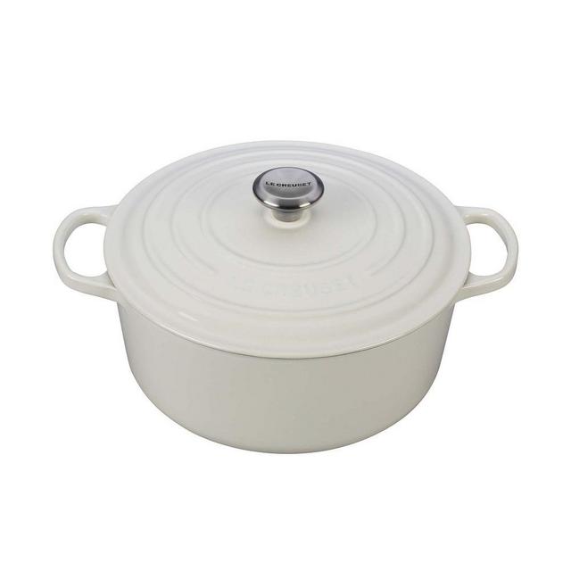 Le Creuset Round Dutch Oven, White, 7.25 qt.