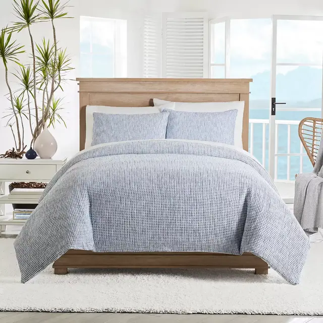 UGG® Olivia 3-Piece King Duvet Cover Set in Horizon Blue