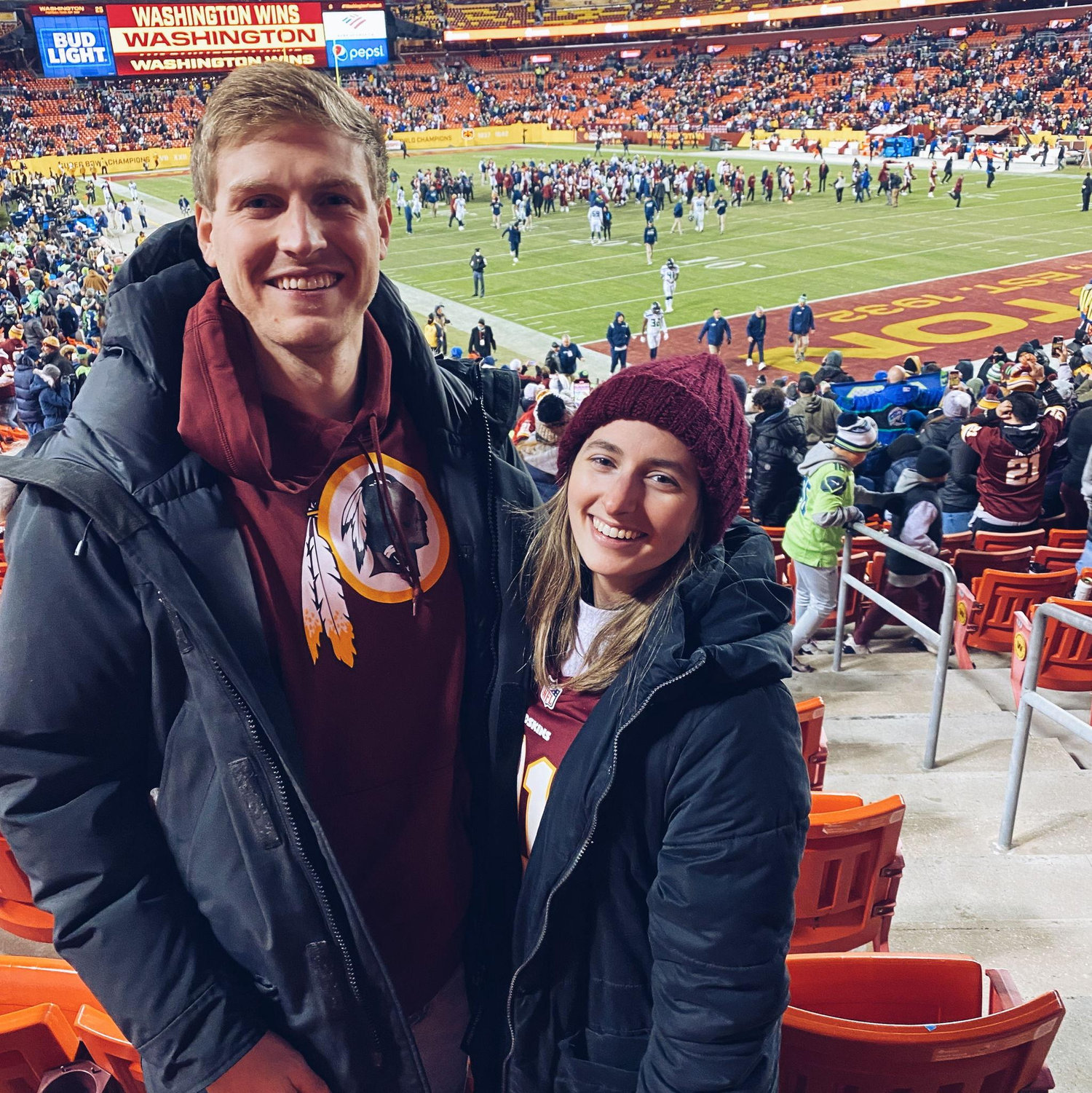our first Redskins game!