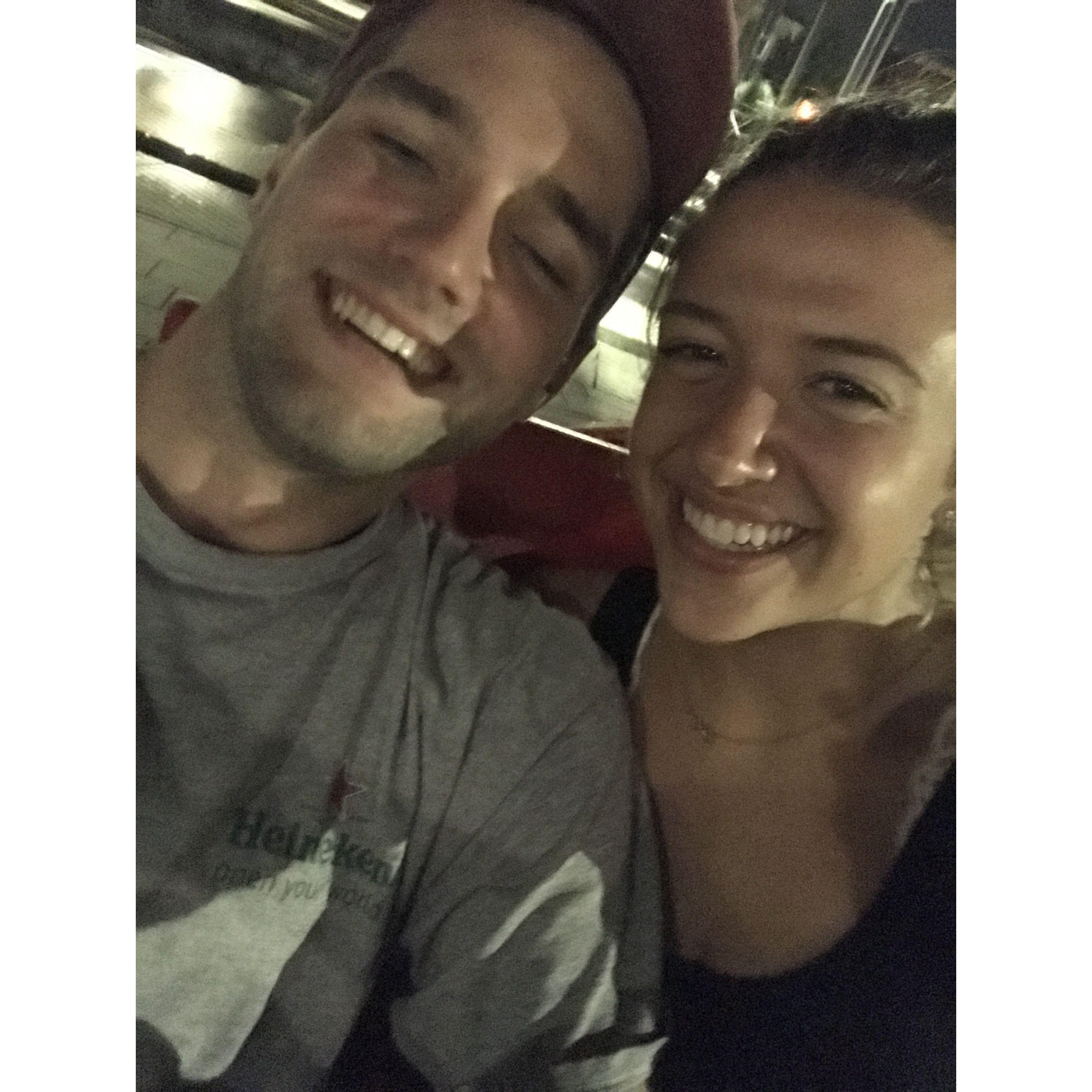 Our very first picture together, August 2018