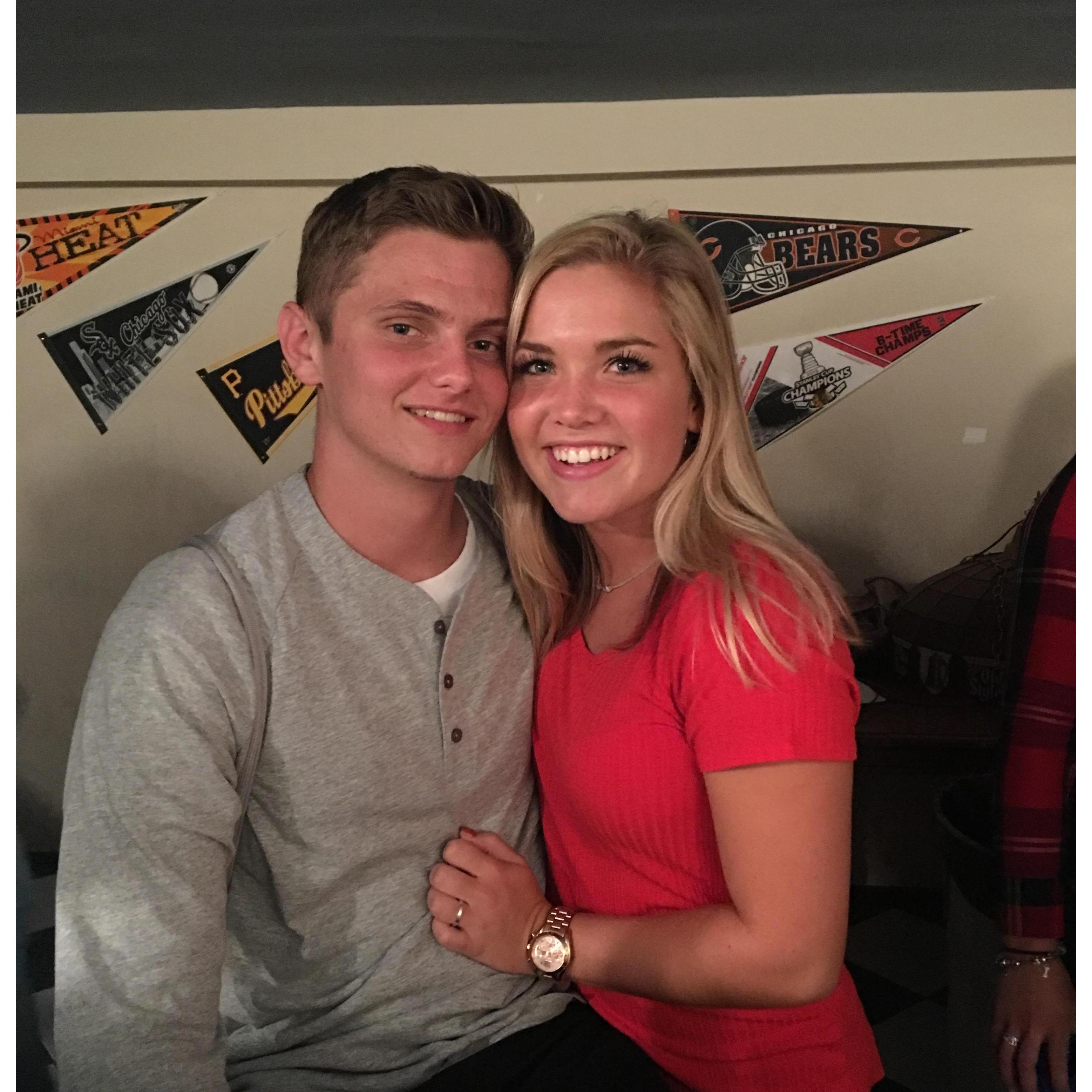 One of their first weekends at Parkside together