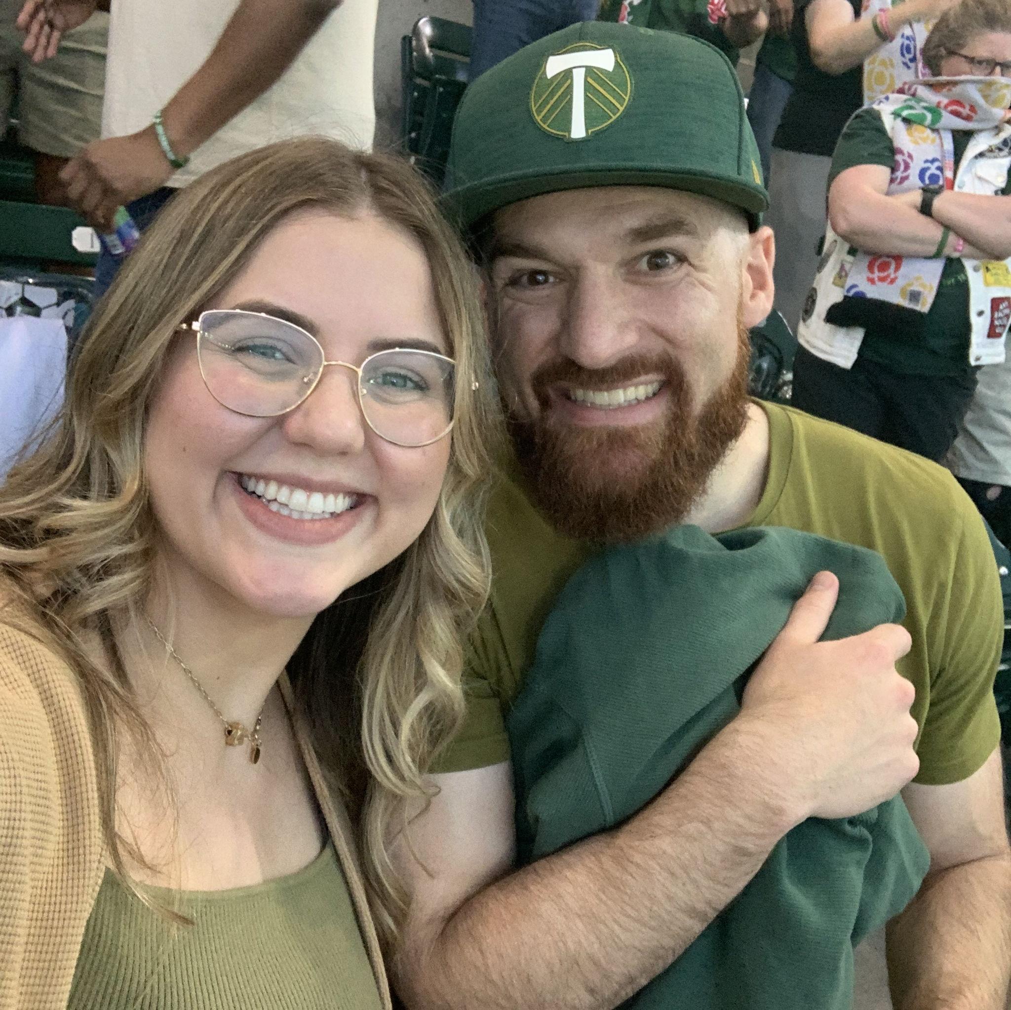 One of our favorite Oregon past times- going to Timber's soccer games in Portland with friends!