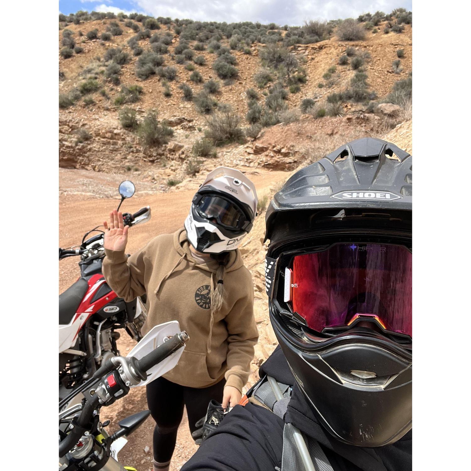 Dirt bike riding