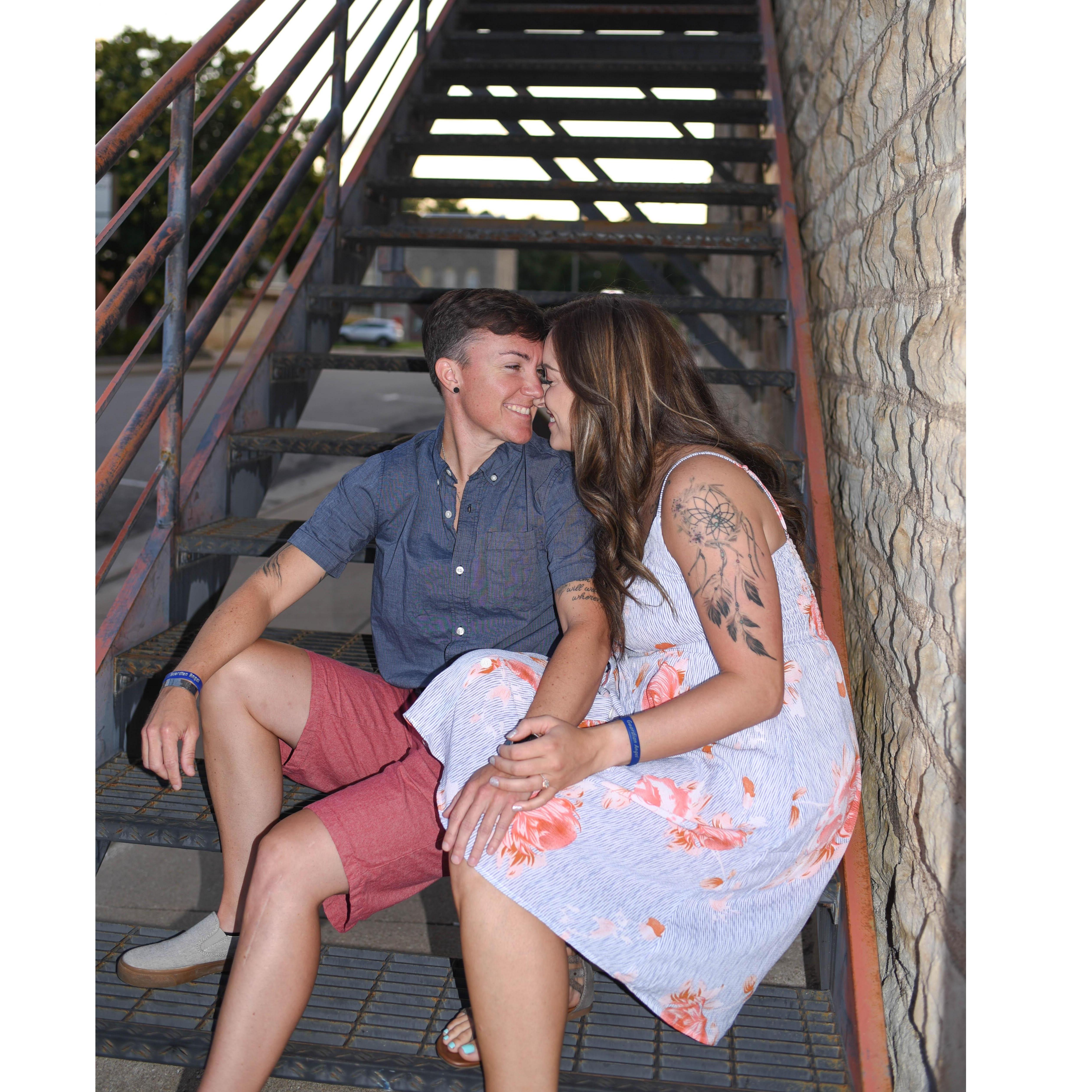 First picture of our engagement photo shoot!