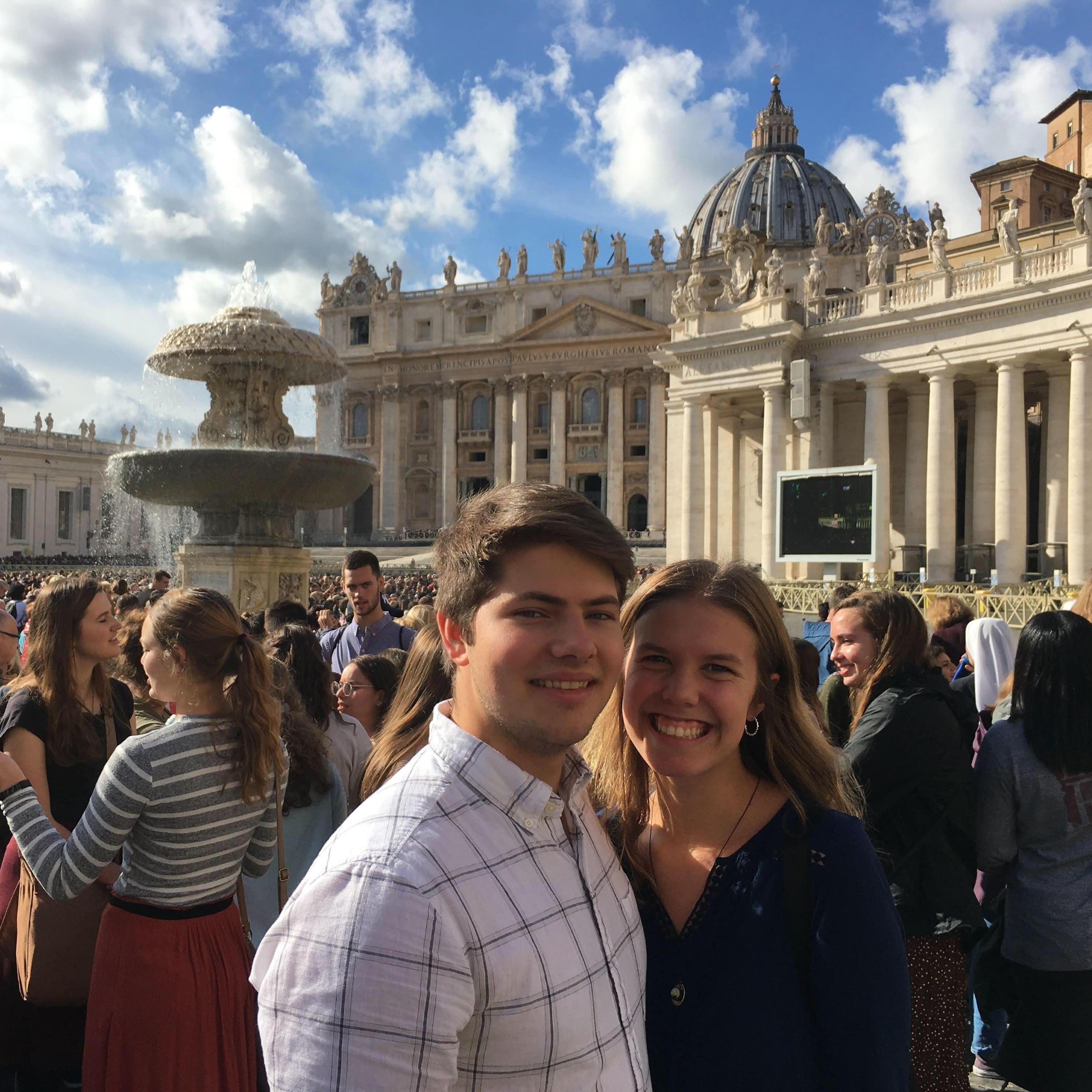 St. Peter's Basilica in November 2019! Blessed with beautiful weather and a special tour by seminarians later on!