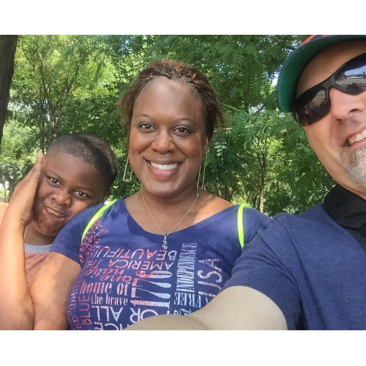 In Chicago hanging out…