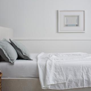 Edged Linen Sham, Set of 2