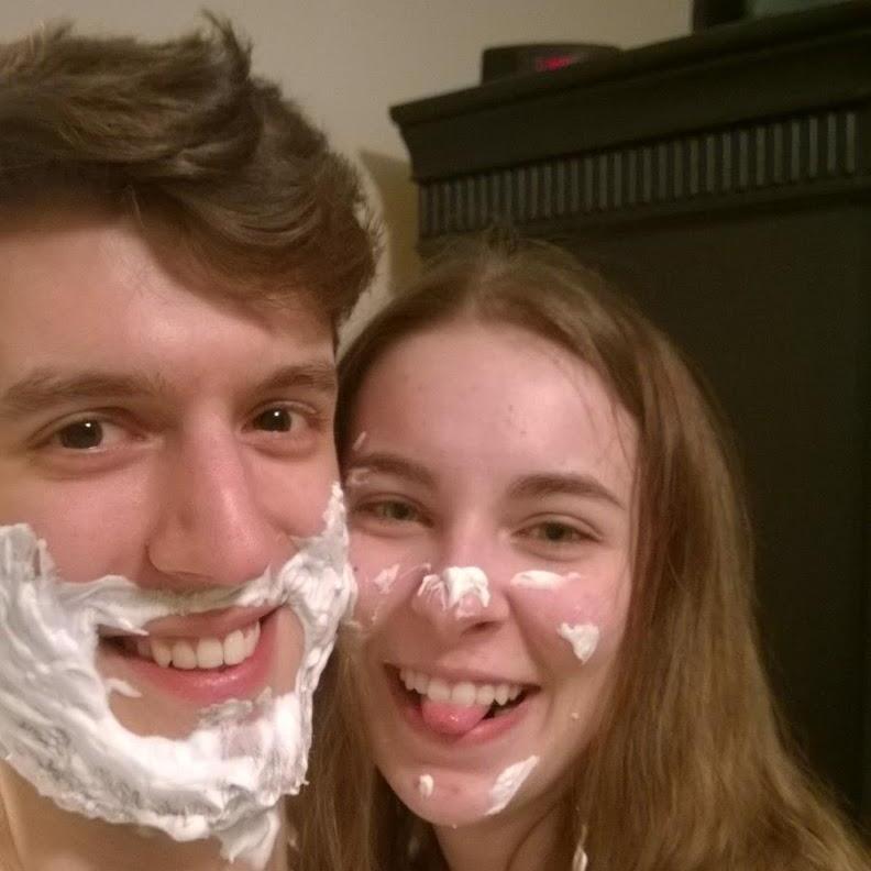 March 3, 2015: Shaving cream fight at Kyle's apartment!