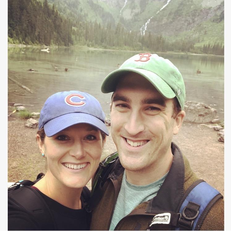 Selfie right after Fred proposed!