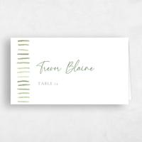 Green Wedding Place Card - Lund