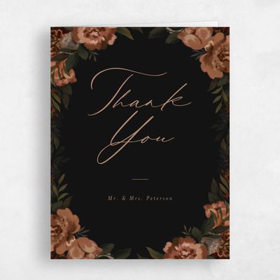 Black Wedding Thank You - Juniper Portrait