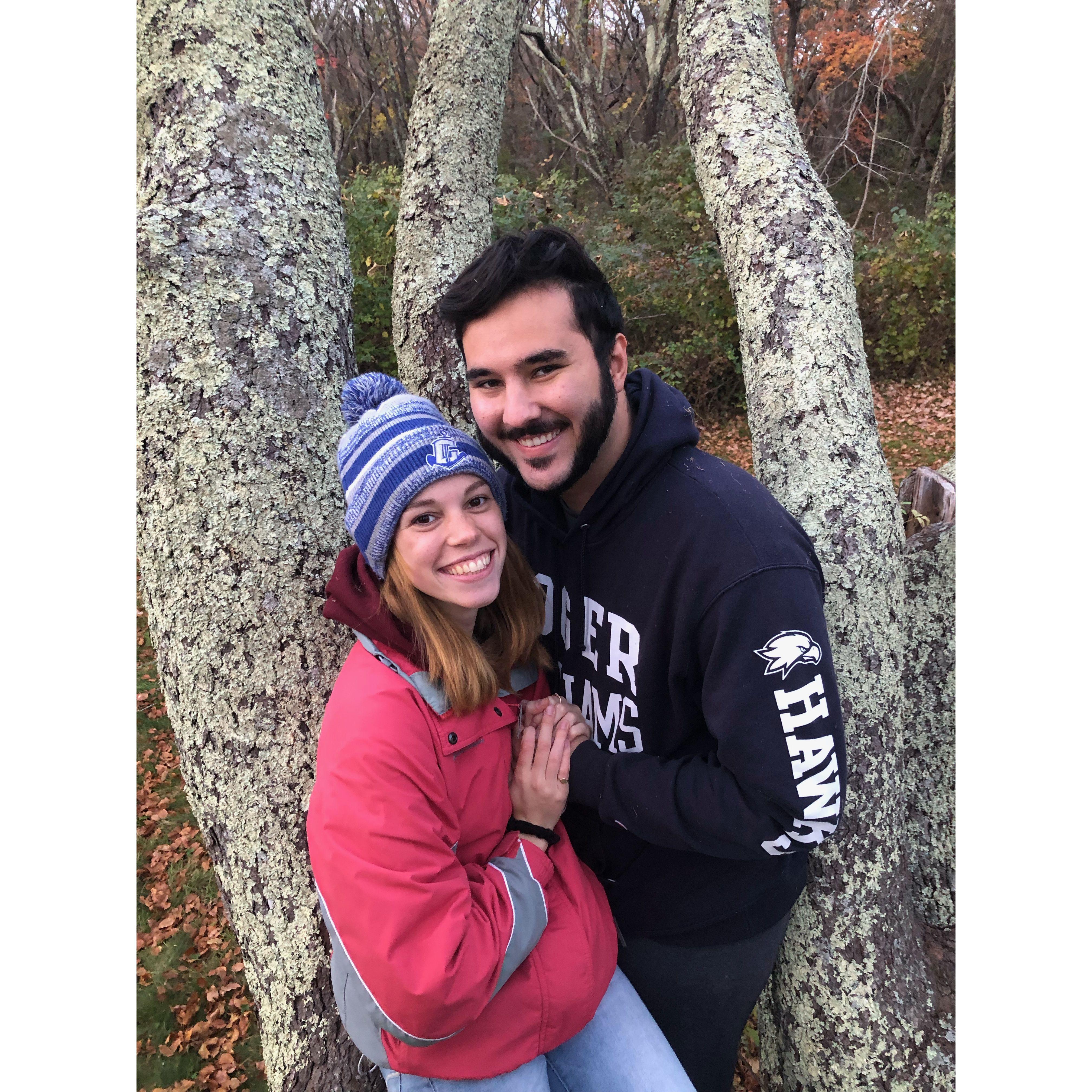 Hiking with friends in Jamestown, RI
