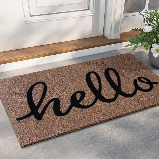 Indoor Door Mat Entryway Rug Doormat Inside Front Entrance Non-Slip Low Profile Absorbant Washable for House 19.5 inchx31.5 inch,Dark Gray, Size: 19.5