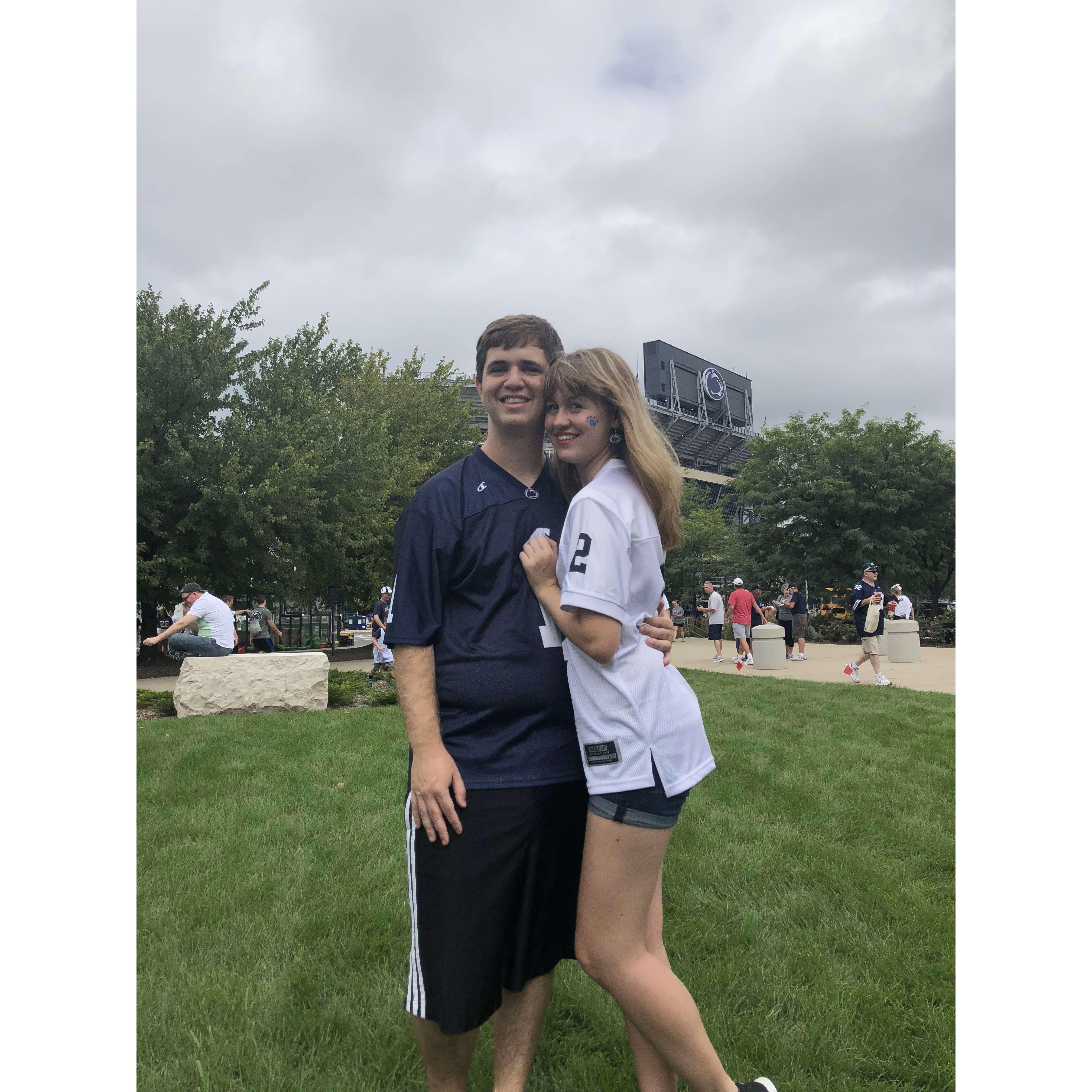 First Penn State game as a couple!