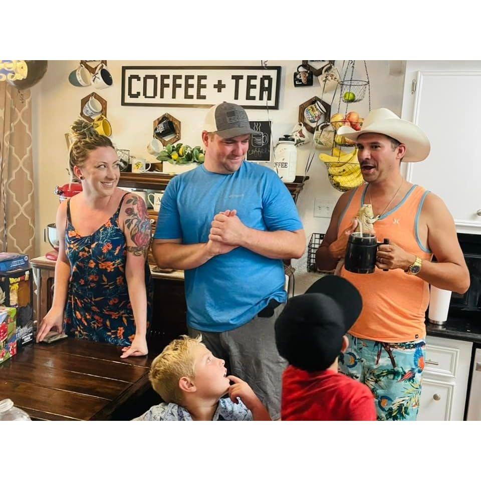 Entertaining together was easy, as Kathryn and Aaron both love giving to others. And they both have interesting friends!