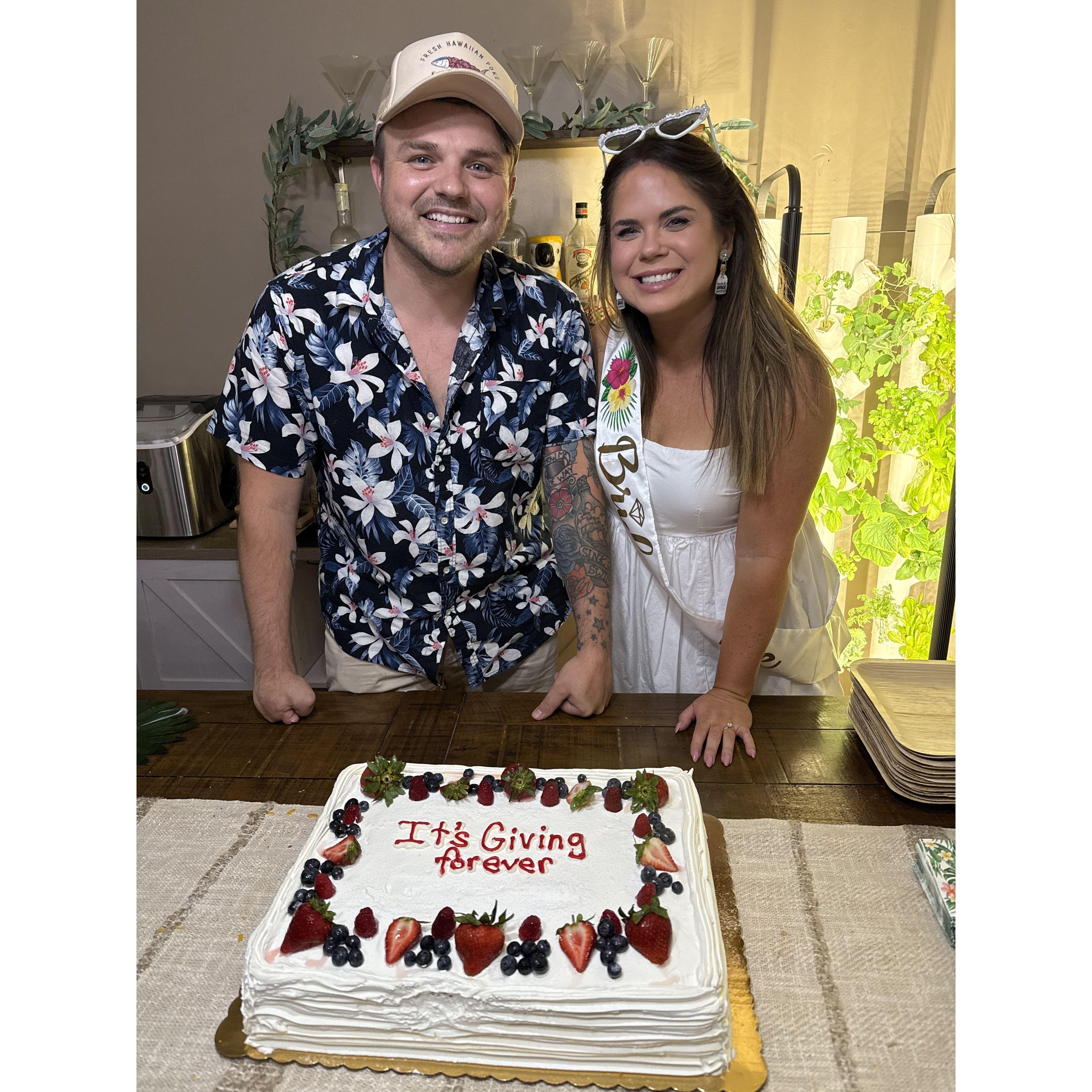Celebrating our engagement with family and friends in Mt. Juliet, TN - June 2025