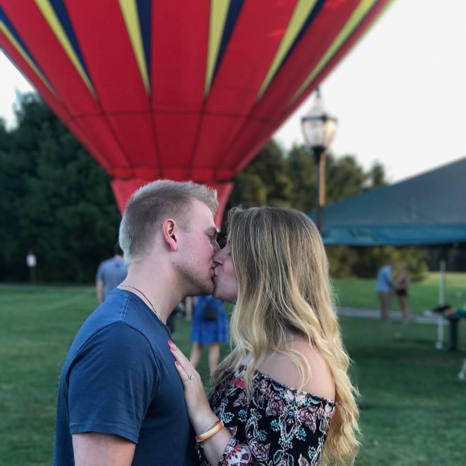 After she said YES! At Debonne Vineyards on August 16th, 2017