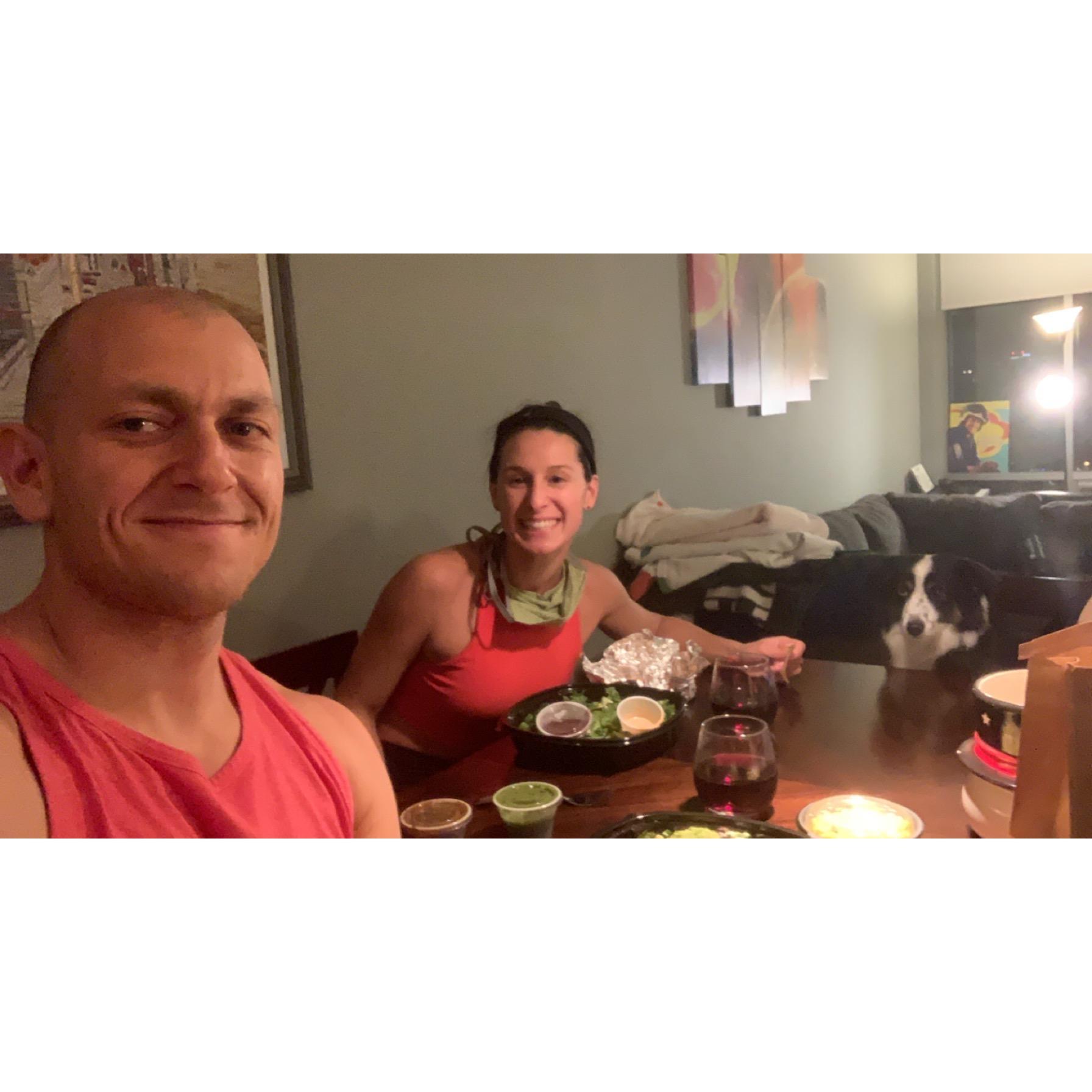 First "family" dinner after moving to Milwaukee!