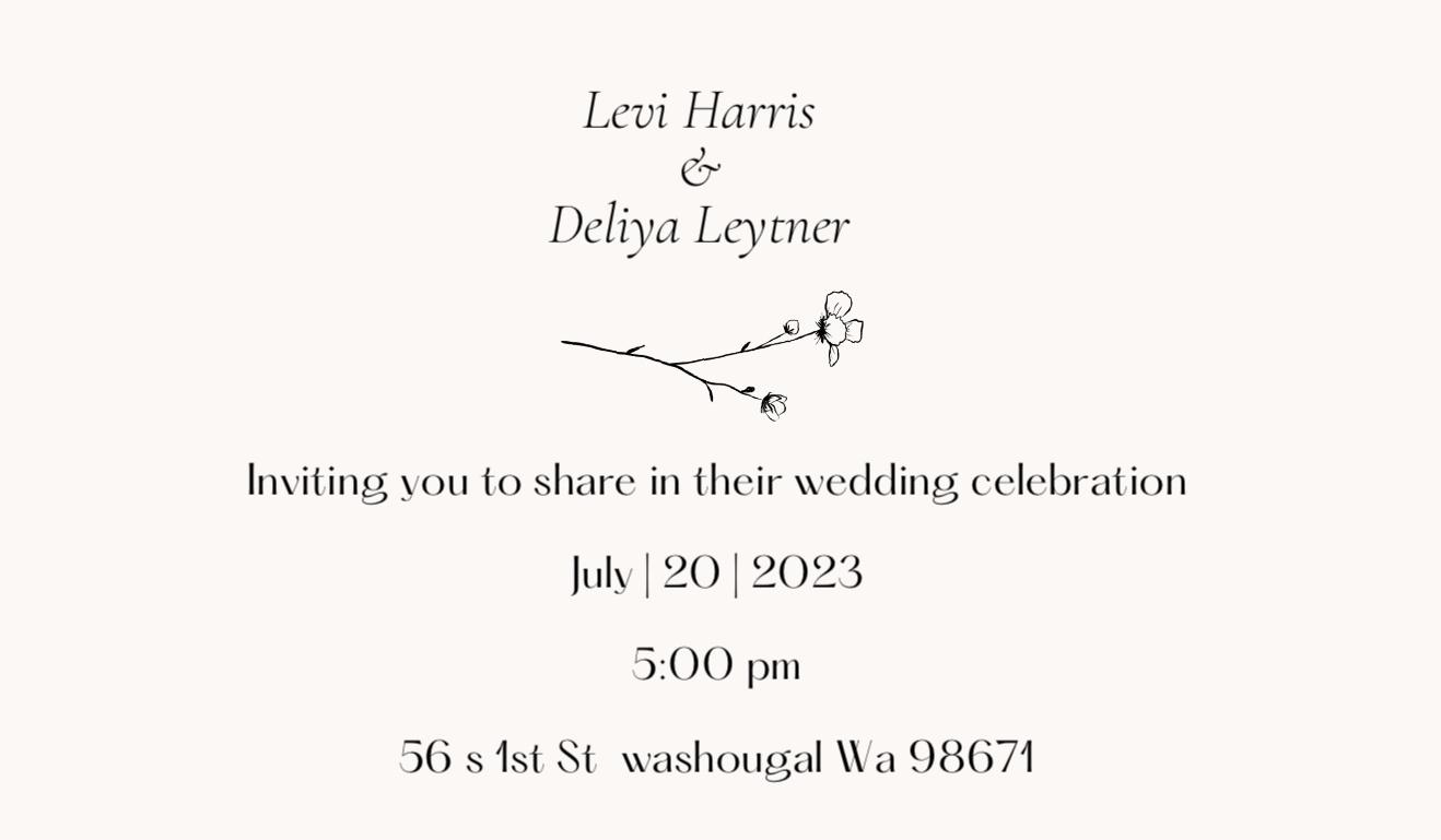 The Wedding Website of Deliya Leytner and Levi Harris