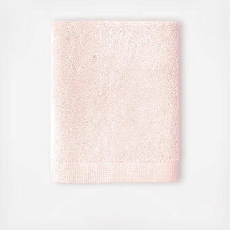 Yves Delorme Waffle Weave Bath Towel 52 x 24 BEIGE 