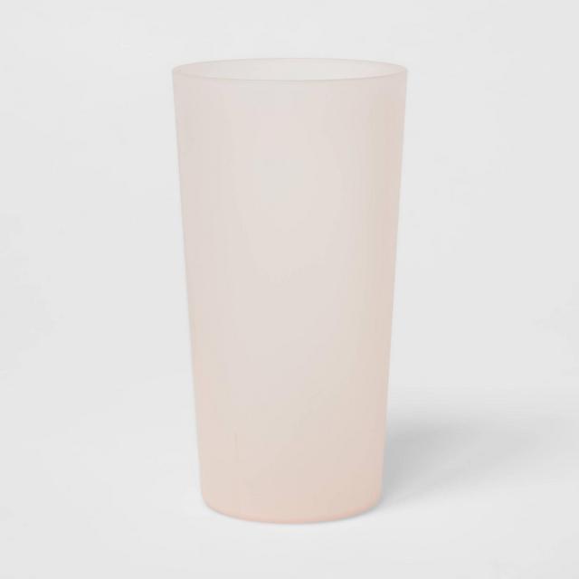 26oz Plastic Translucent Tall Tumbler Pink - Room Essentials™