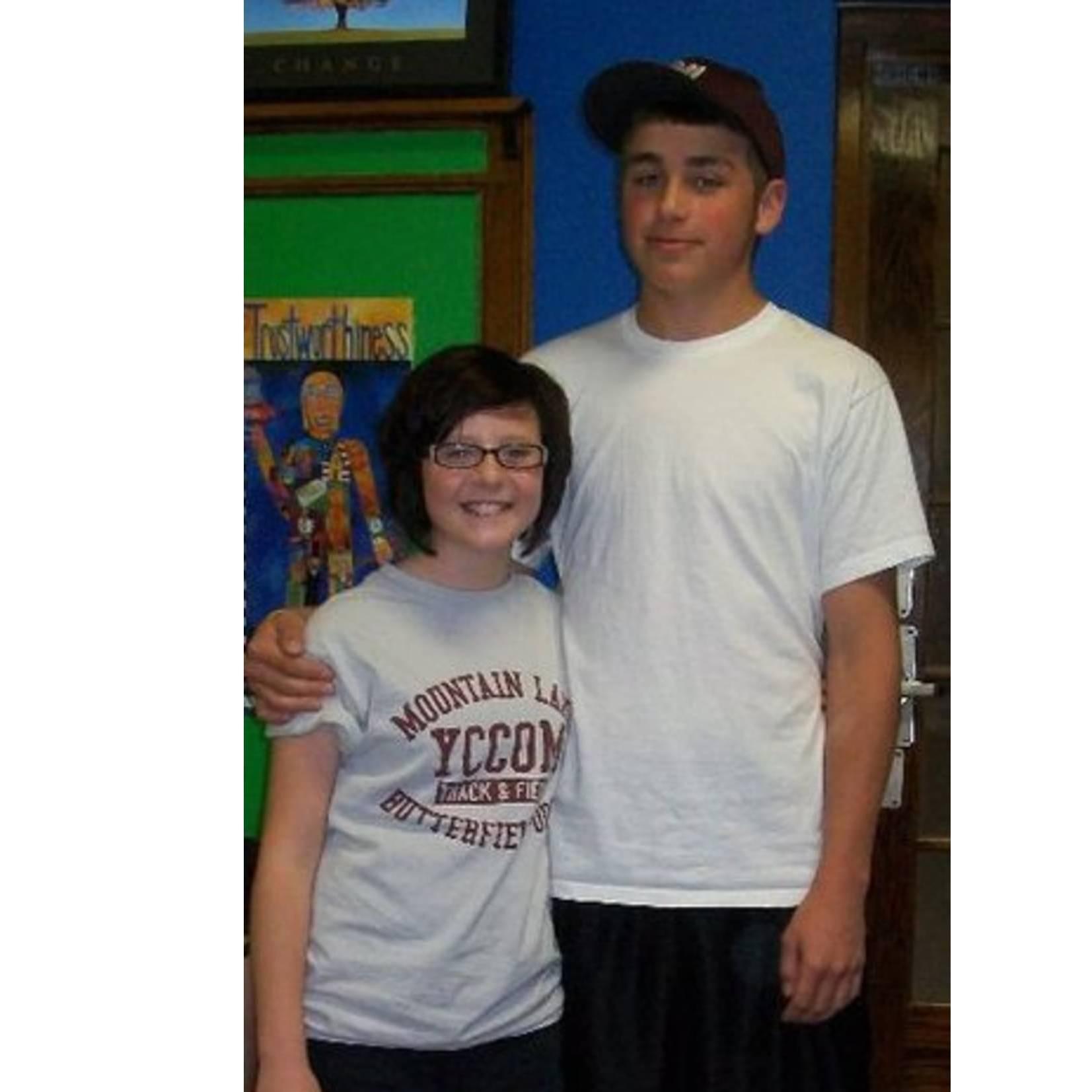 Our first ever photo taken together in the 8th grade. We've now been in a relationship a little more than 13 years!