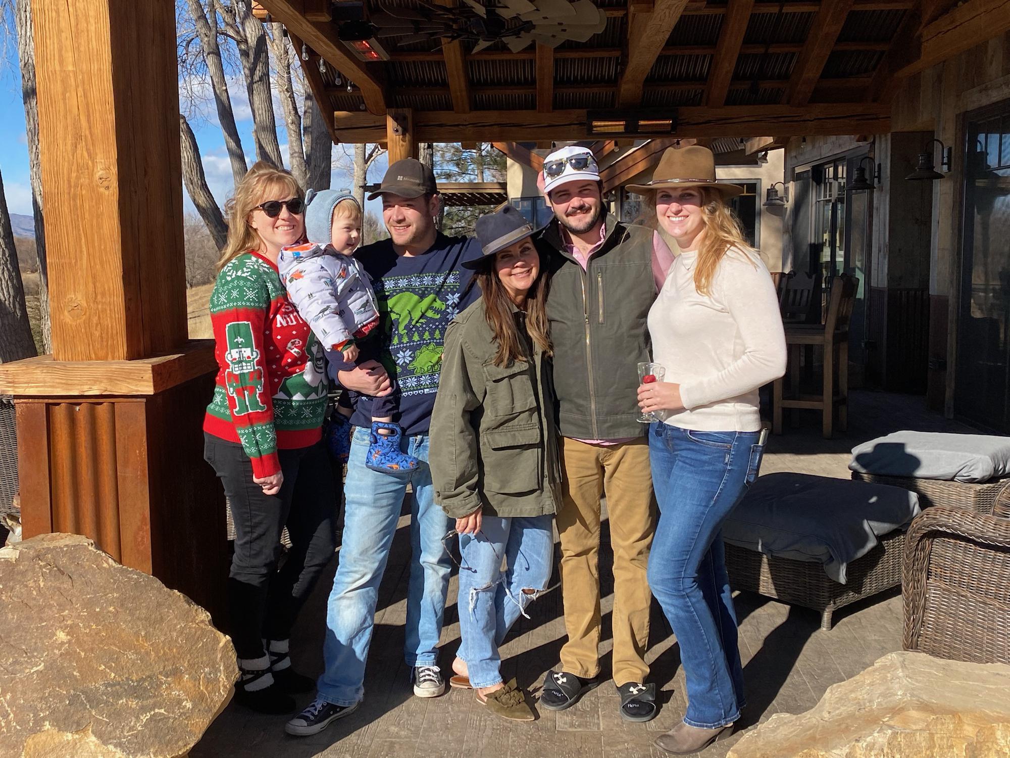 Christmas morning with family