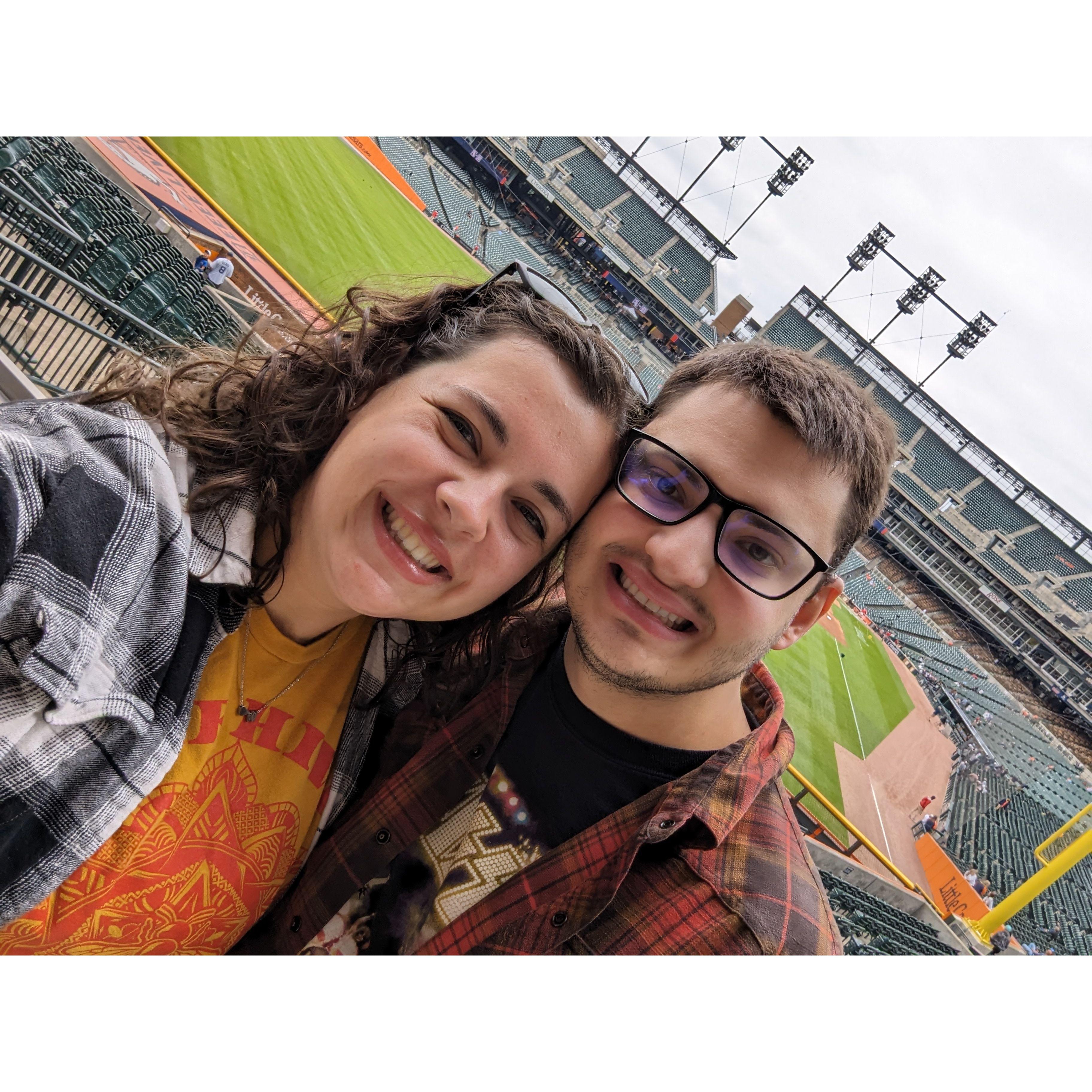 First time at a Detroit Tigers game.