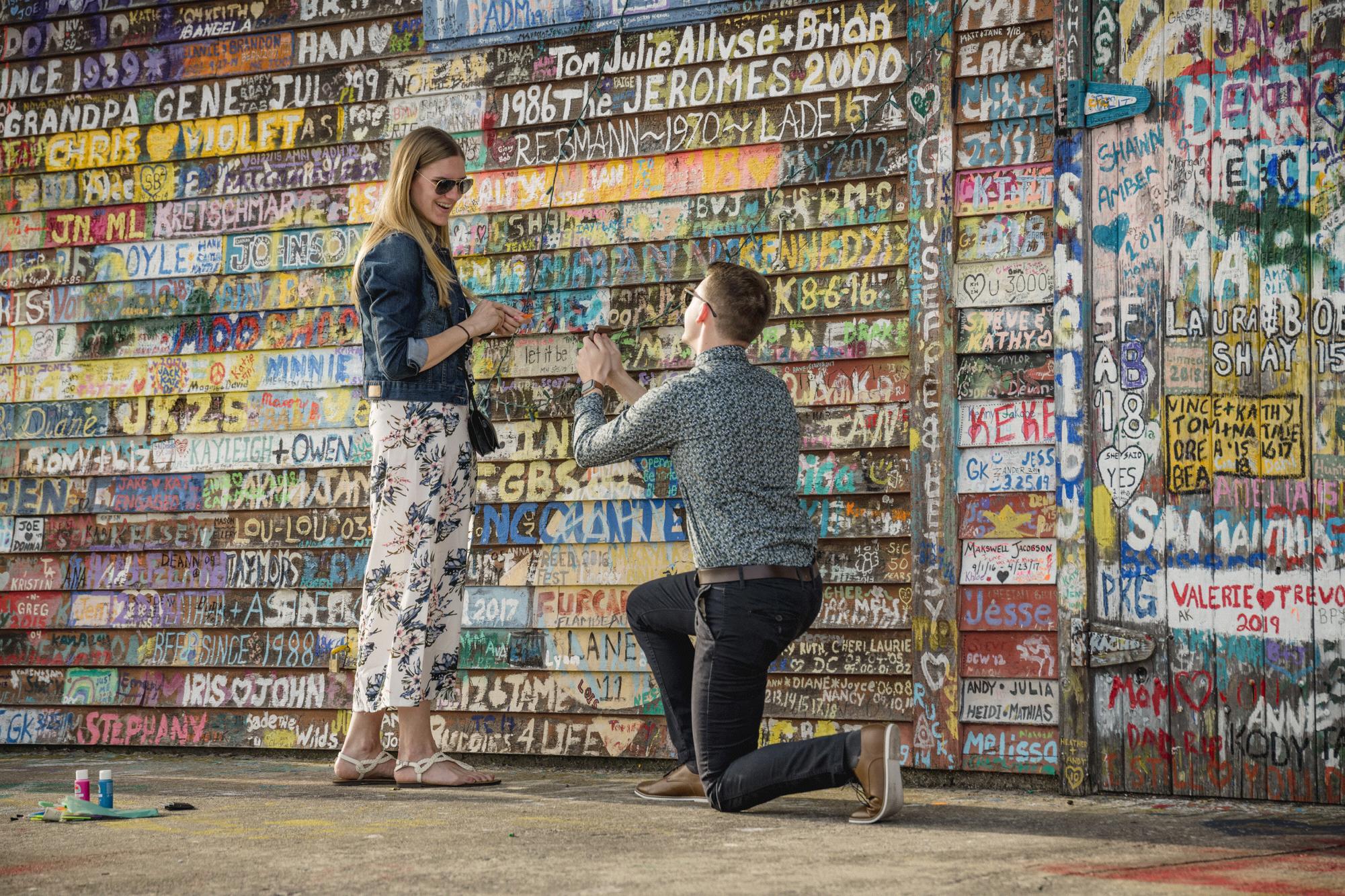 The proposal at Anderson Warehouse, in Ephraim, Door County. June 21, 2019.