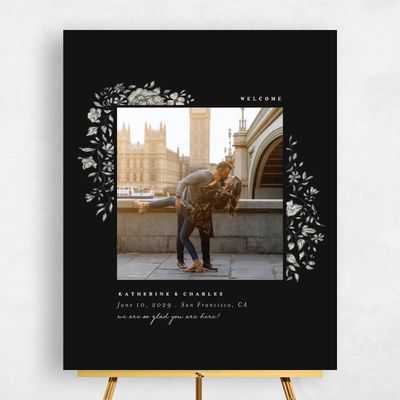 Black Wedding Sign - Sogno Photo