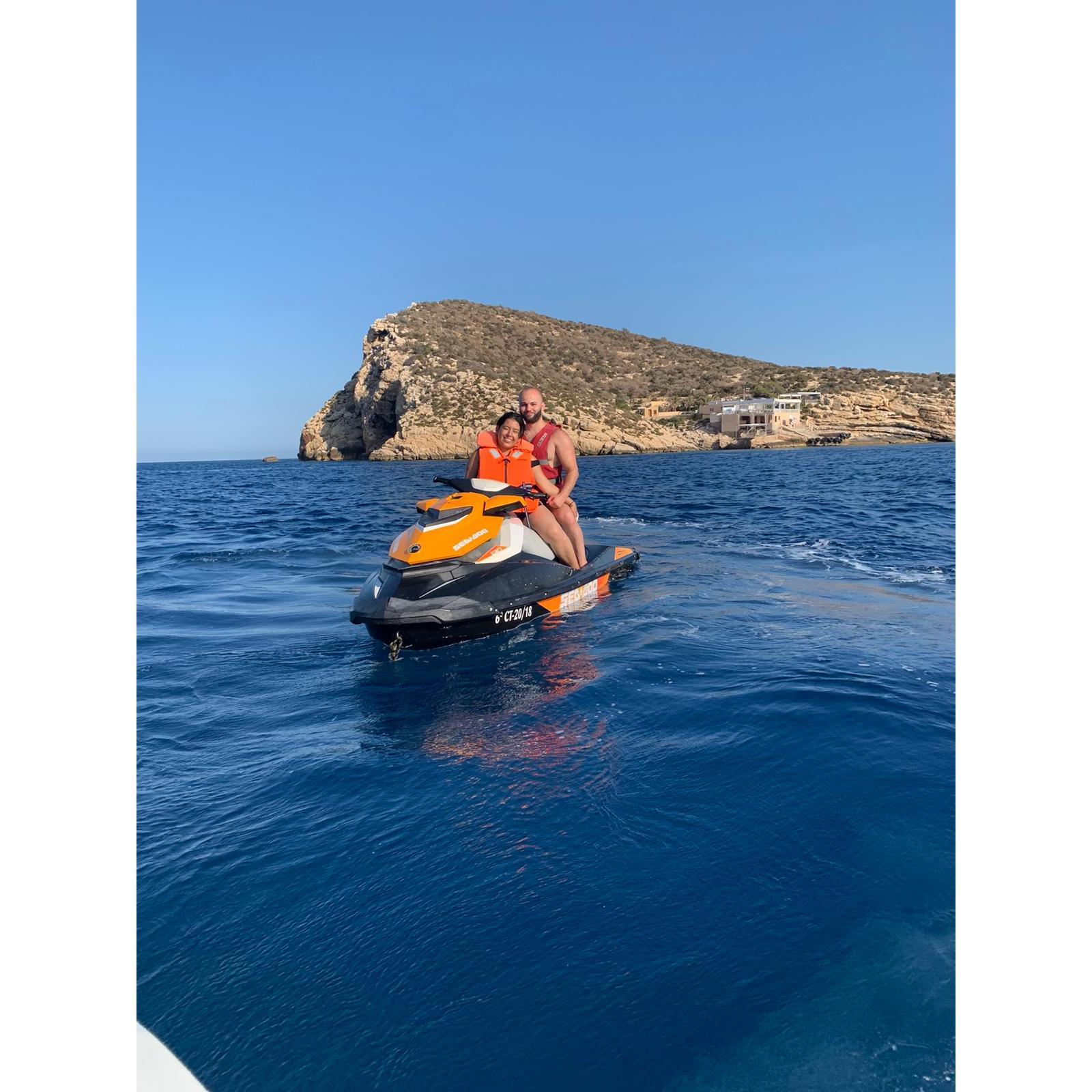 First vacation together to Spain and the beginning of many vacations together.