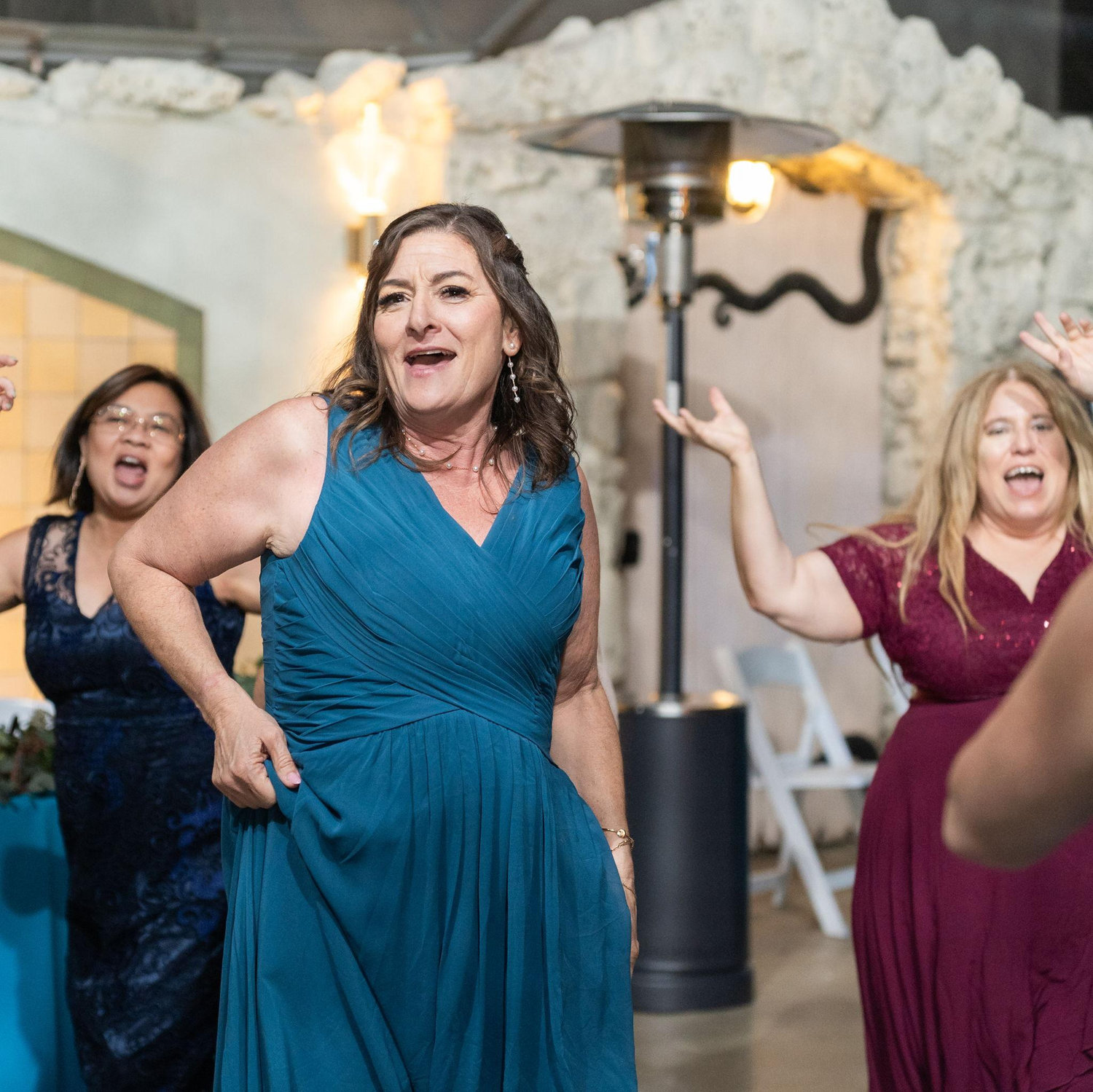 Teresa, Heidi, and Adriana--Ladies bustin' the moves!