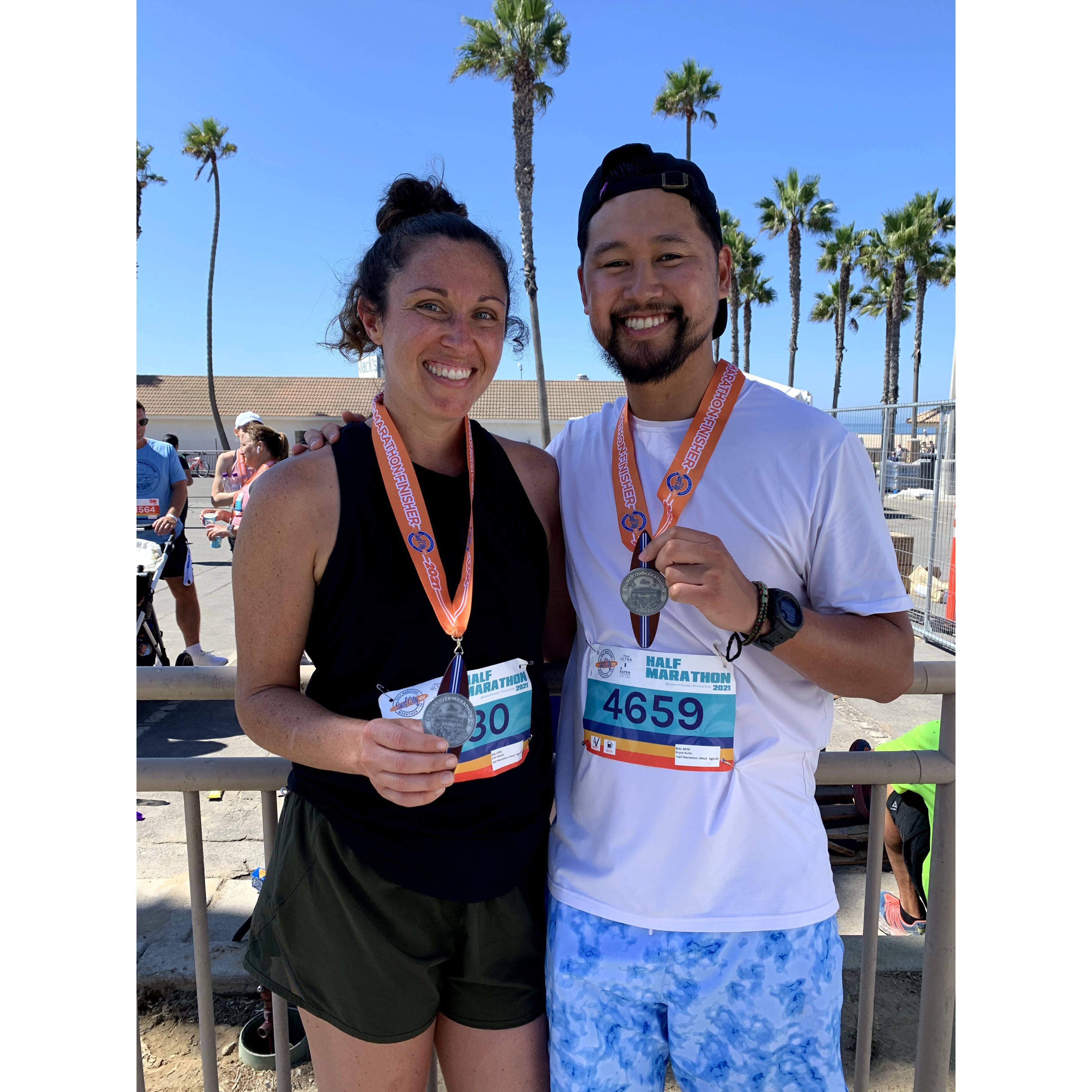 Our first Half Marathon together