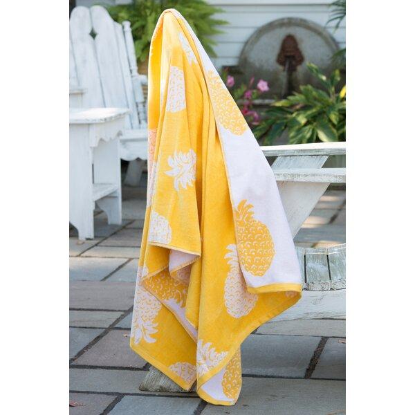 Courtright Pineapple 100% Cotton Beach Towel