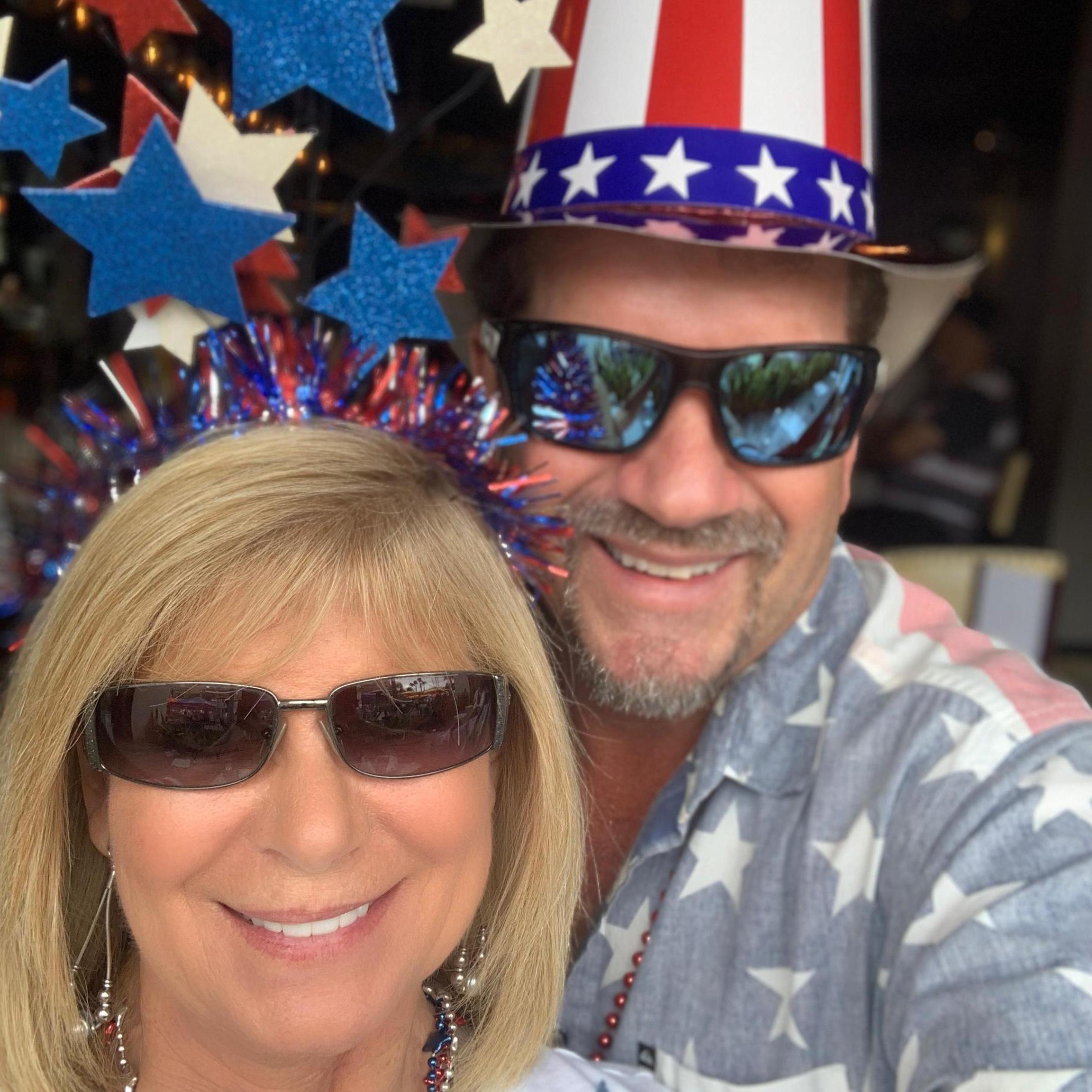 Patriot in downtown Huntington Beach California.