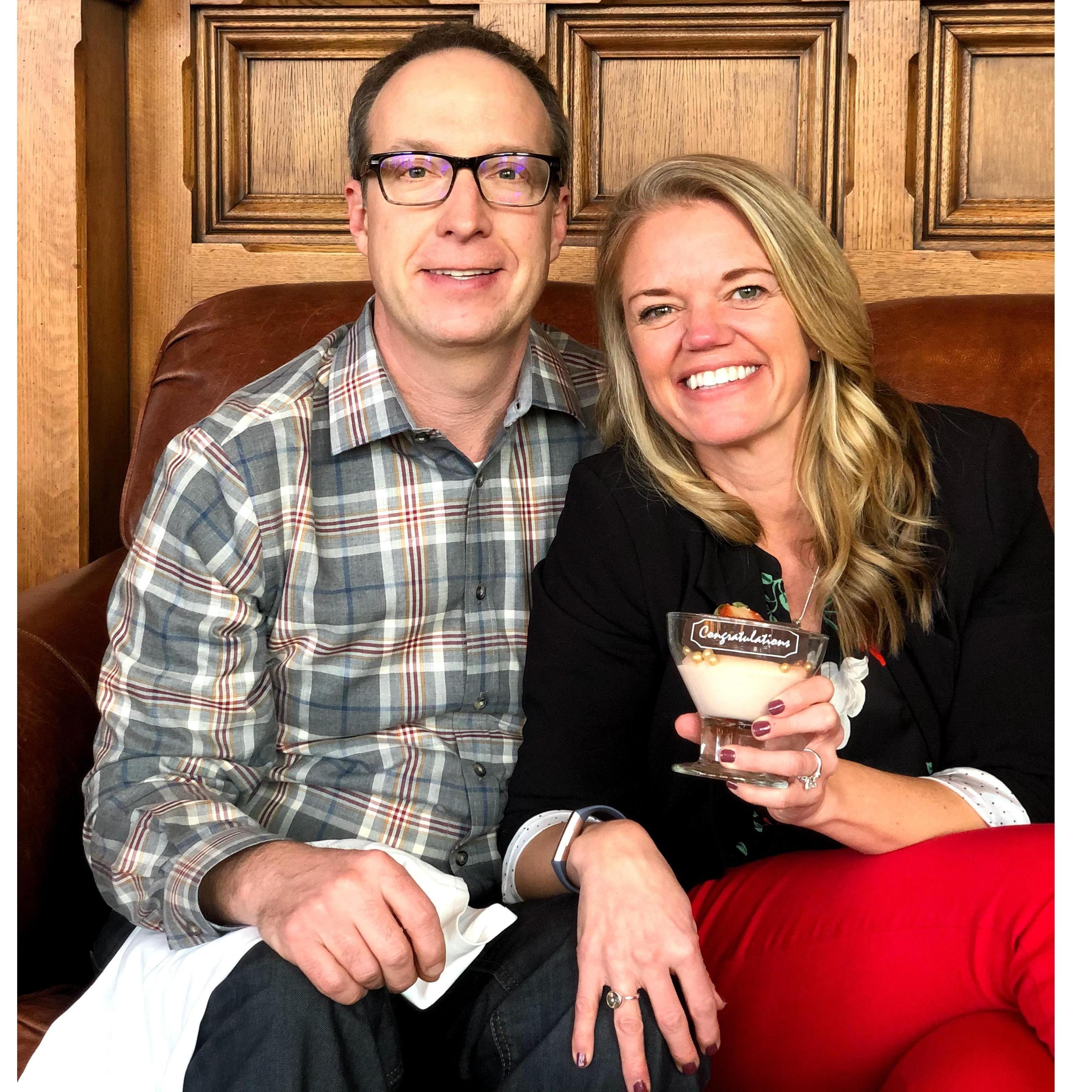Engagement weekend - we celebrated at The Broadmoor and enjoyed all the Christmas decor.