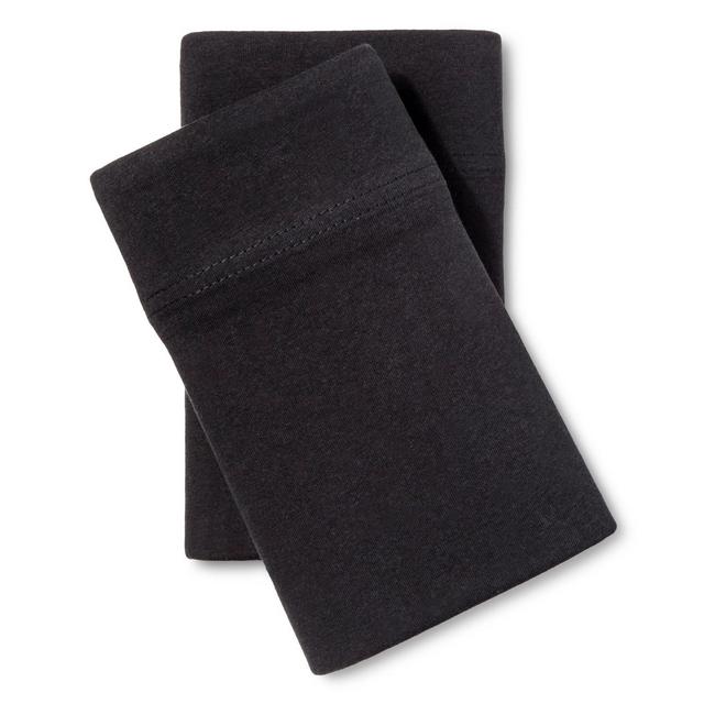 Jersey Pillowcase - (Standard)Black - Room Essentials™