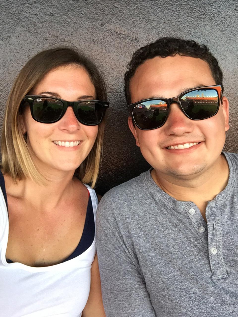 Watching a soccer game at First Energy Stadium